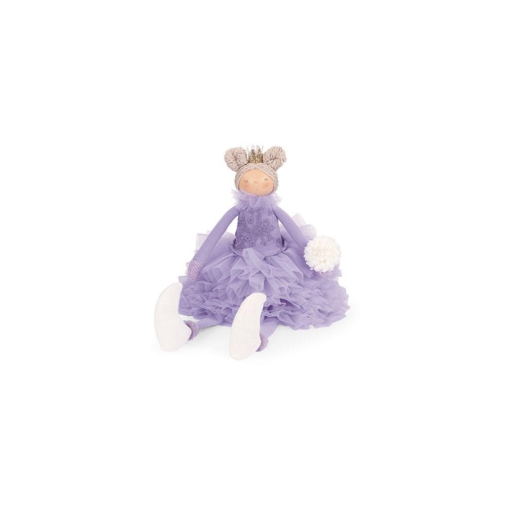 PRINCIPESSA VESTITO LILLA SEDUTA